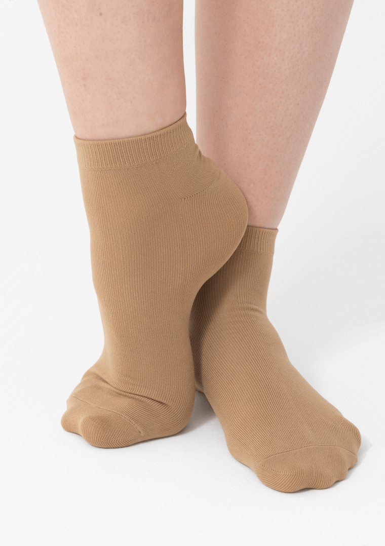 dance socks tan