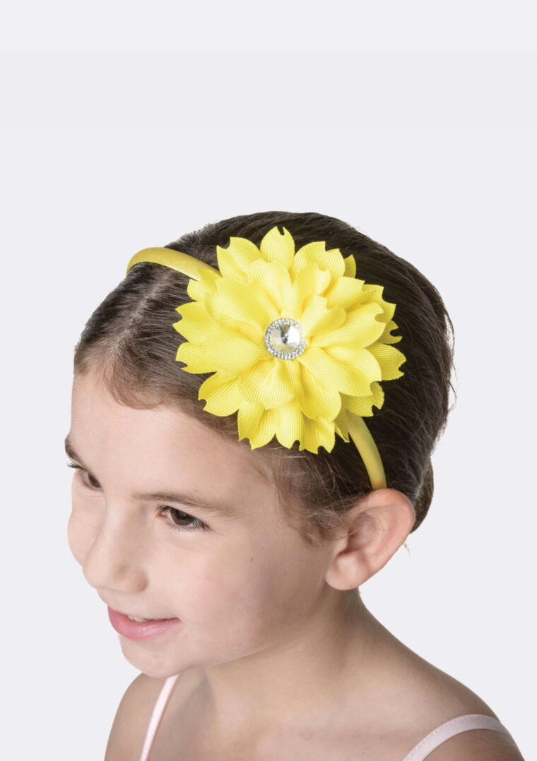 flower jewel headband yellow