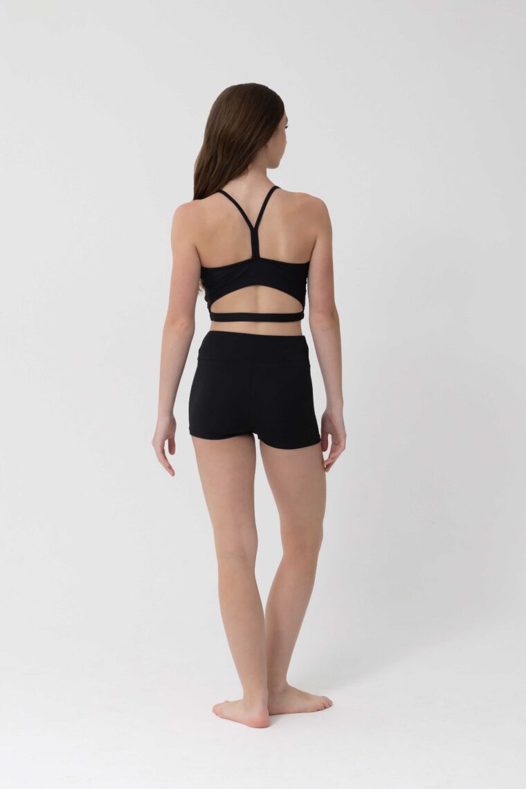 kara crop top black