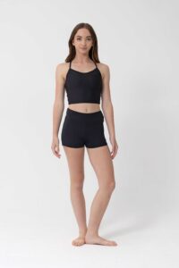 kara crop top black
