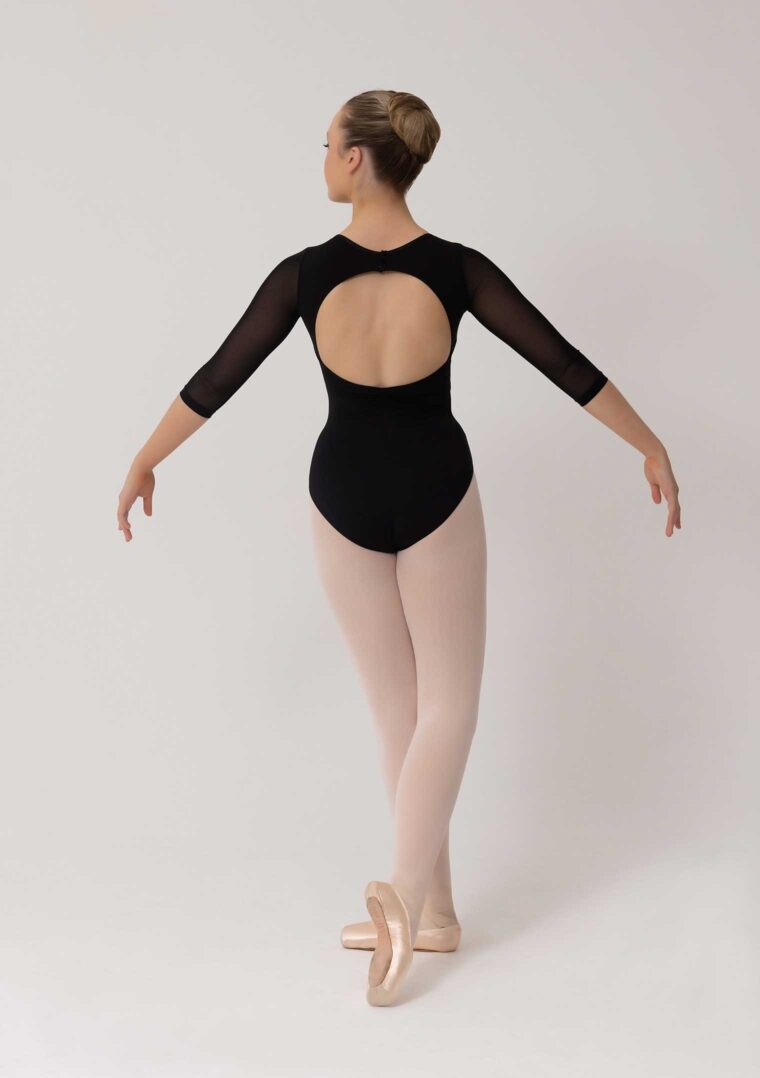 michaela leotard black