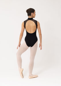 zara leotard black