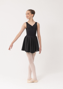 premium full circle skirt black