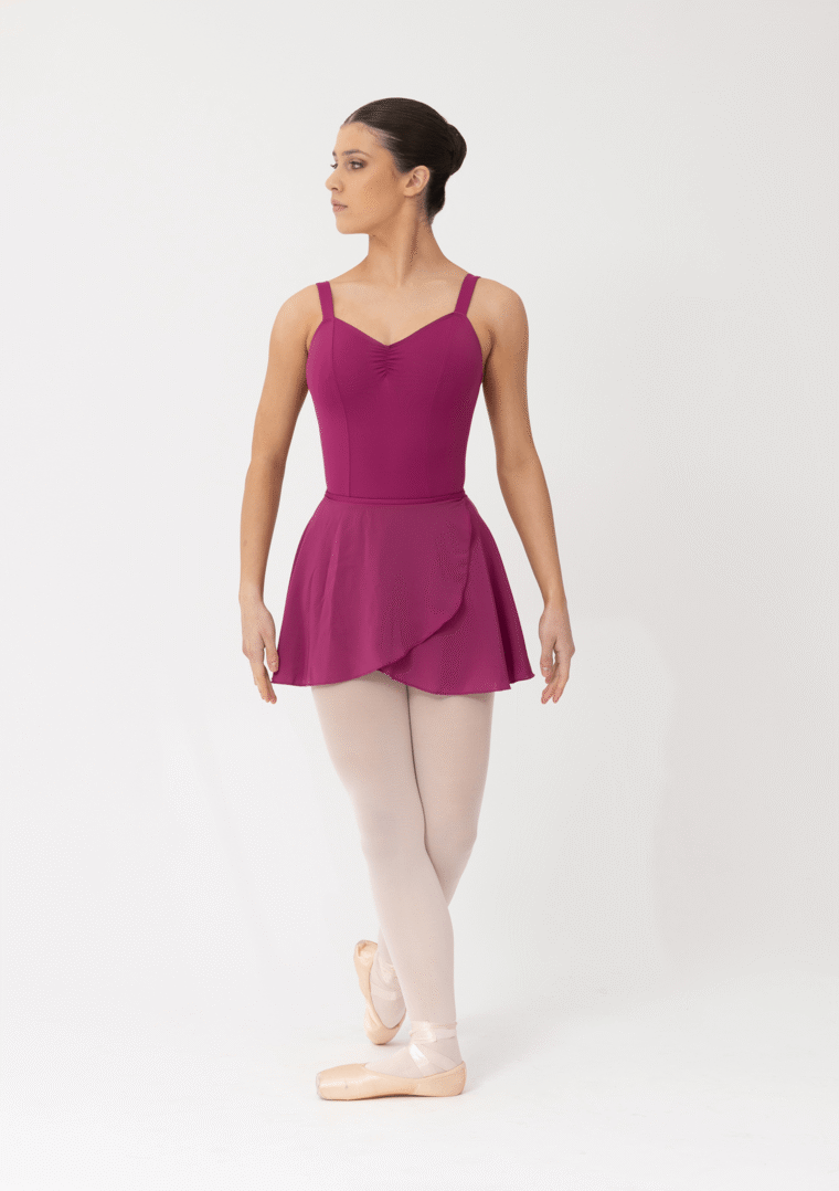 ballet wrap skirt boysenberry