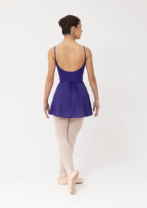 ballet wrap skirt dark purple