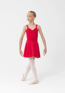 ballet wrap skirt red