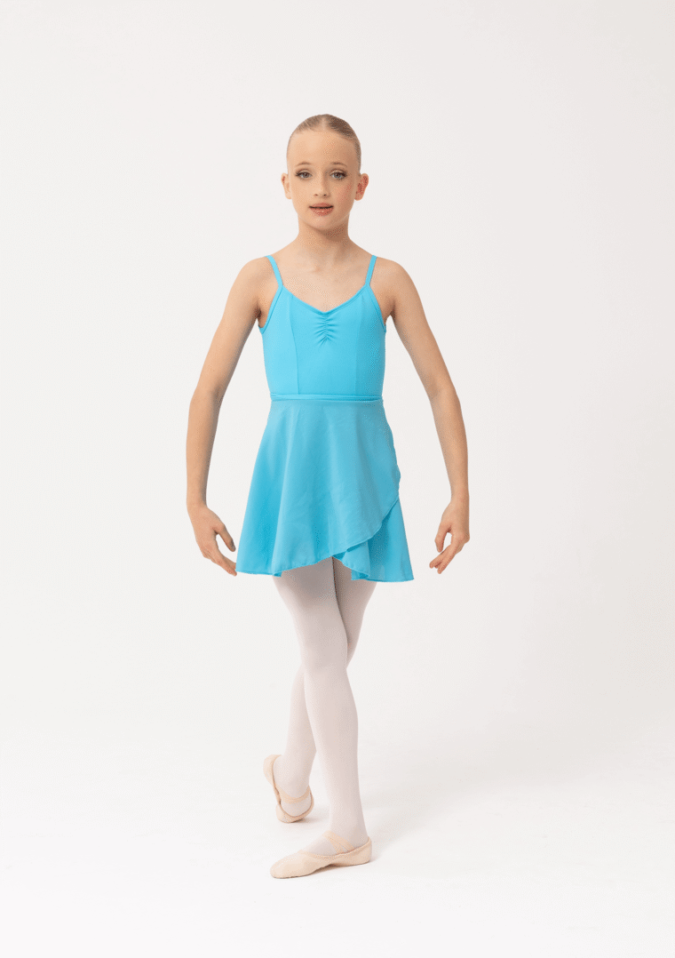 ballet wrap skirt turquoise