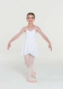 ballet wrap skirt white