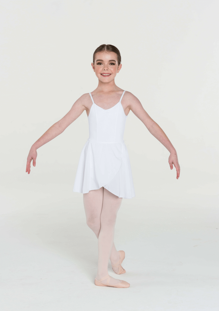 ballet wrap skirt white