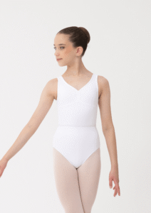 waist band ballet exam white