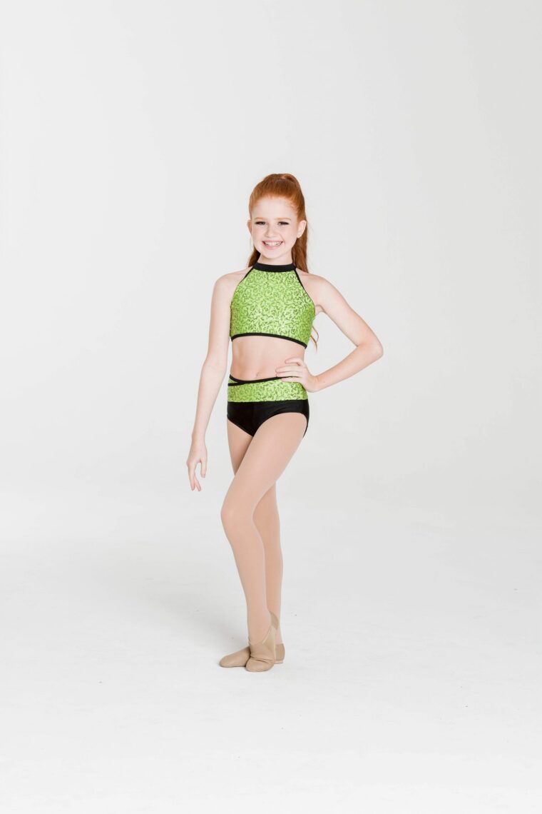 Bright lights two tones briefs black/lime