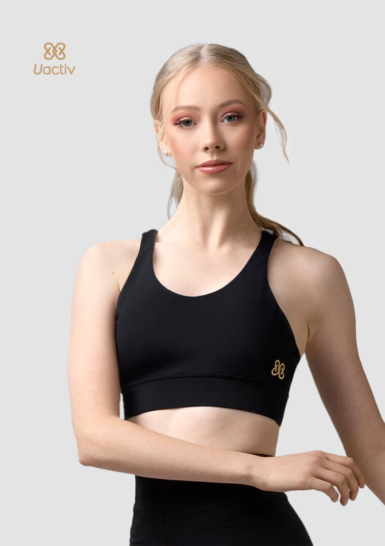 olivia crop top black