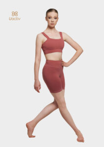 dance crop top vintage red