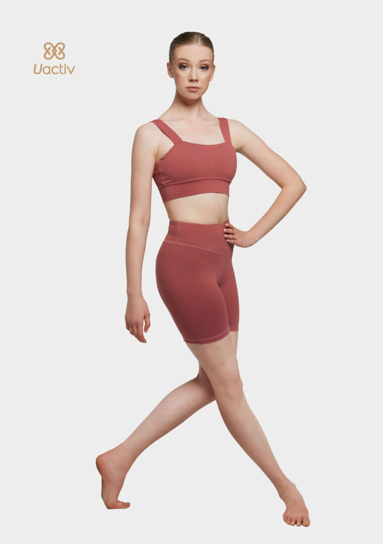 dance crop top vintage red