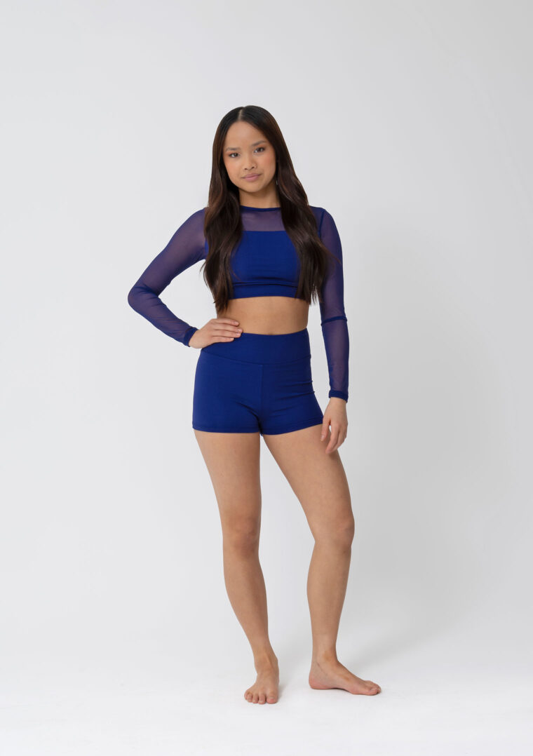 performance dance shorts navy