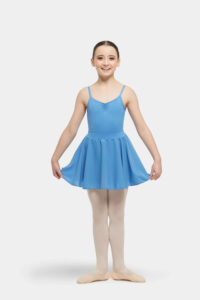 full circle skirt cornflower blue