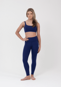 performance crop top leggings navy