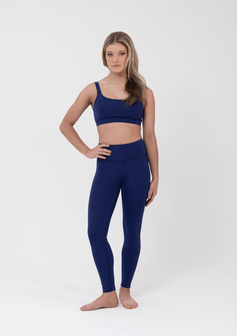 performance crop top leggings navy