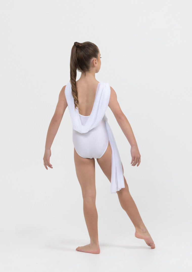 ivy lyrical leotard white
