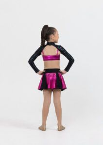 metallic shrug black