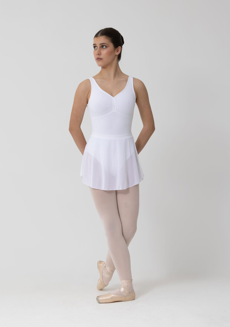 christina ballet skirt white