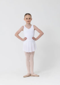 christina ballet skirt white child