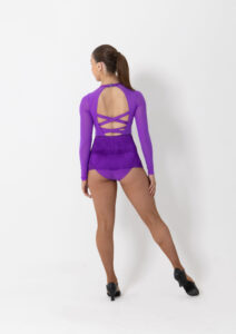 liberty sequin leotard purple