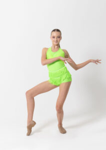 stacey biketard neon green