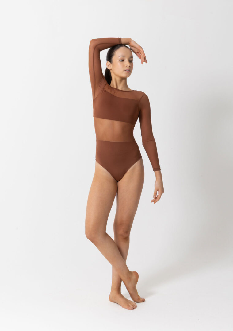 cleo leotard mocha