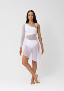 tasha lyrical dress white