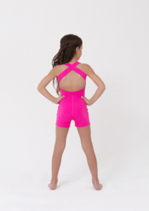 bridget biketard child unitard hot pink