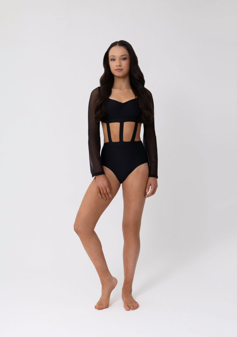 Isobel Leotard black contemporary lyrical