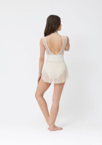 clara mesh dance skirt cream