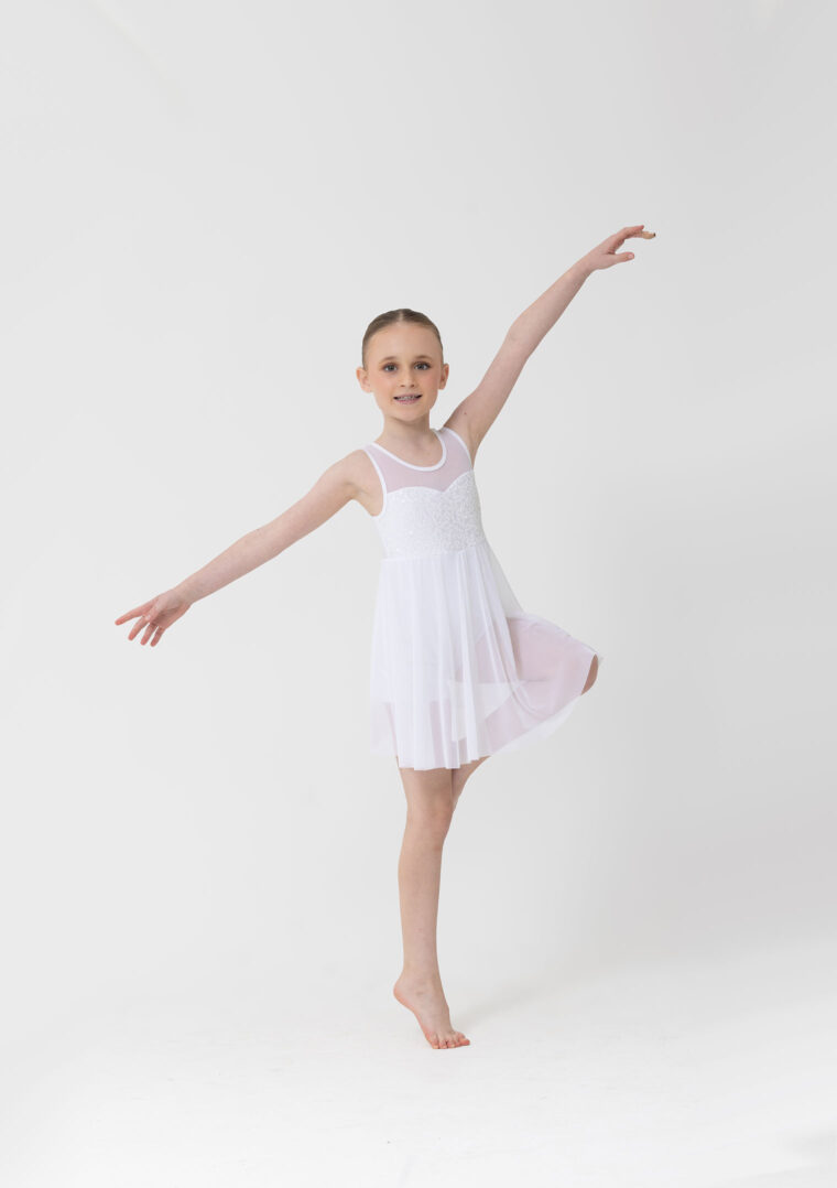 josie lyrical dress - white