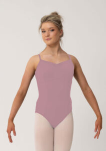 maya camisole leotard dusty pink