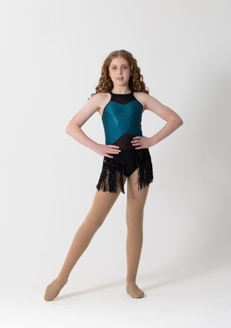 sabrina leotard jazz sequin skirt turquoise