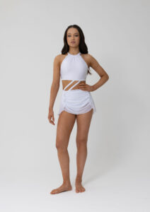 sarah lyrical contemporary dress white