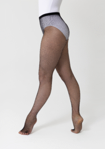 seamless fishnet tights black