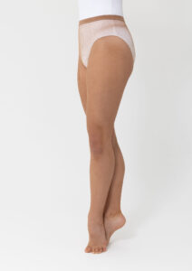 seamless fishnet tights tan