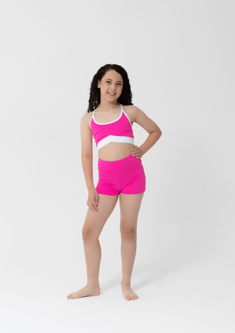 Rikki crop top hot pink