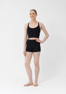 zali crop top black