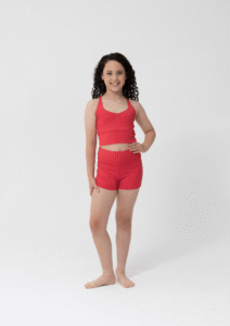 zali crop top red