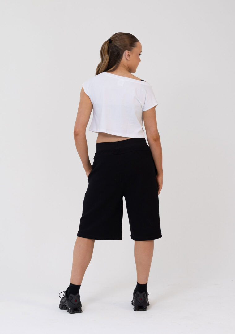 cropped studio tee white t-shirt
