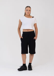 cropped studio tee white t-shirt