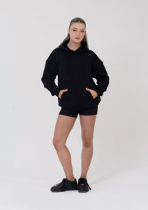 studio hoodie black