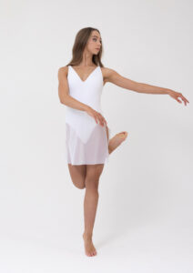 celine mesh lyrical dress white