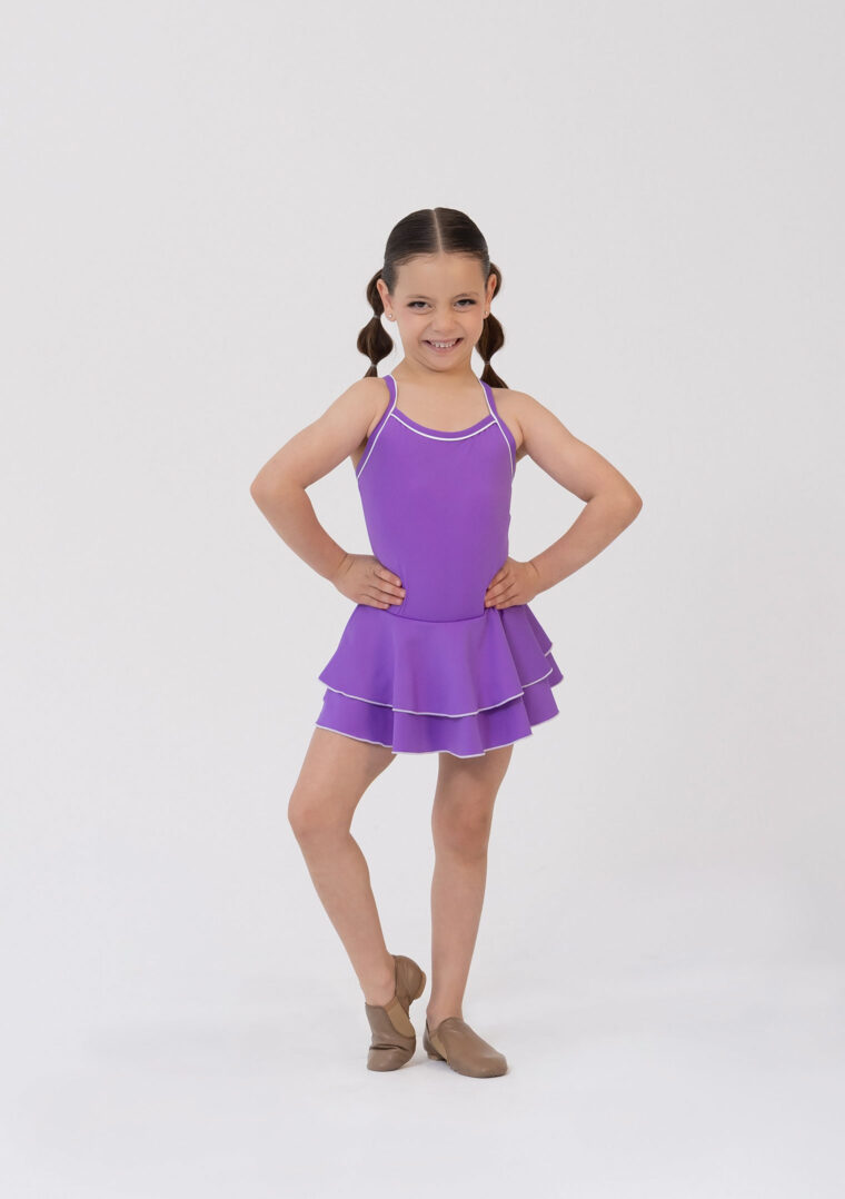 cindy dress ballet jazz child purple