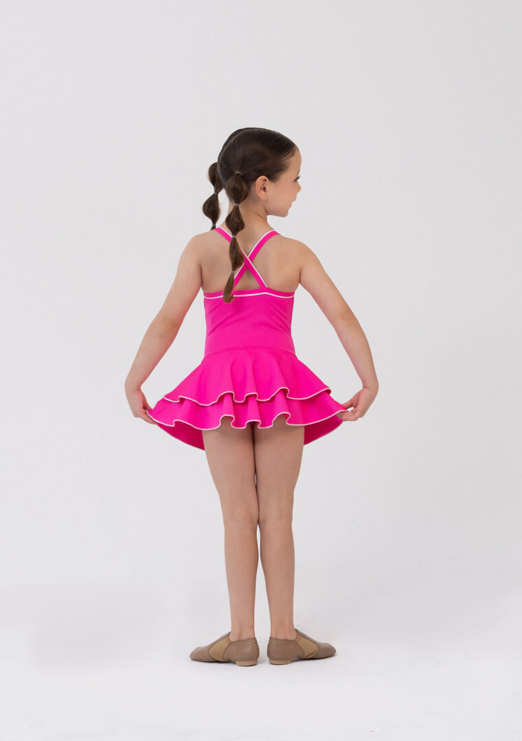cindy dress ballet jazz child hot pink