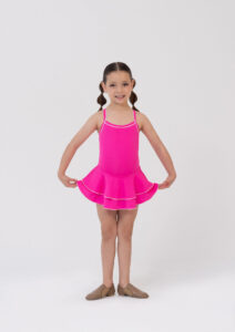 cindy dress ballet jazz child hot pink