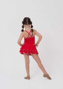 cindy dress ballet jazz child red